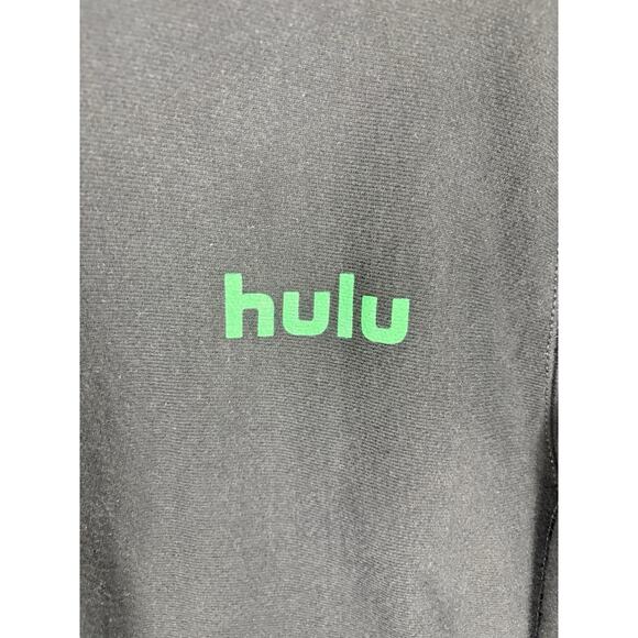 Champion Hulu Reverse Weave Hoodie Adult Small Black Pullover Employee City - Picture 5 of 8